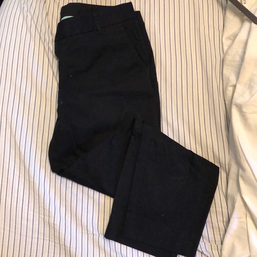 JCrew black crop pants